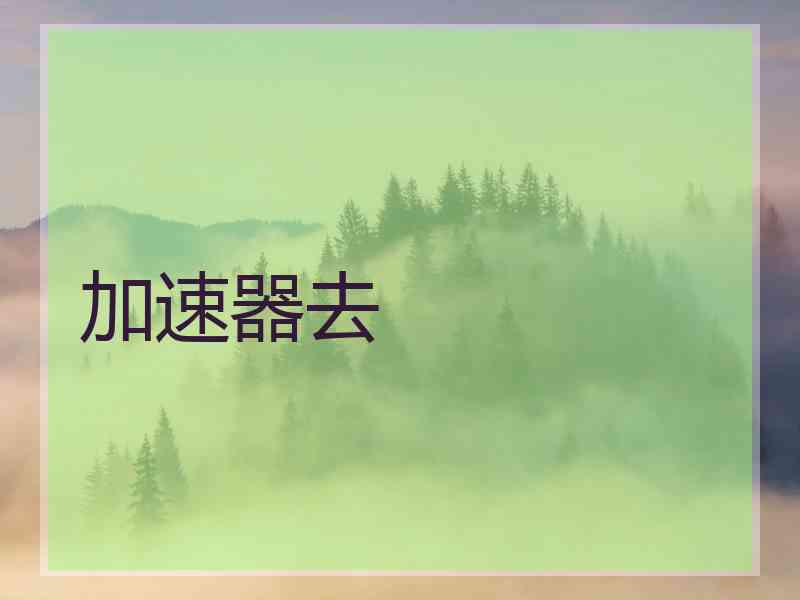 加速器去 加速器去